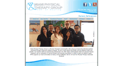 Desktop Screenshot of miamiphysicaltherapygroup.com