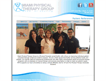 Tablet Screenshot of miamiphysicaltherapygroup.com